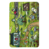 TURKIJE BOERDERIJ, HUMOROUS LAND THANKSGIVING VOGE MAGNEET (Verticaal)