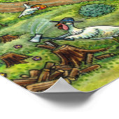 TURKIJE BOERDERIJ, HUMOROUS LAND THANKSGIVING VOGE POSTER (Hoek)