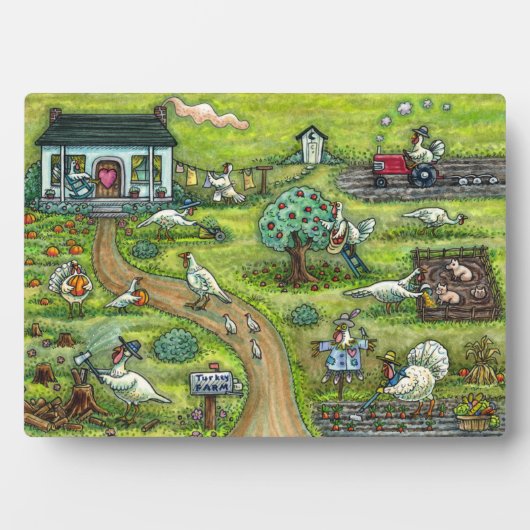 TURKIJE BOERDERIJ, LAND THANKSGIVING, GRAPPIGE VOG FOTOPLAAT (voorkant)