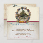  Turkije Boerderij Thanksgiving Diner Uitnodiging (Voorkant / Achterkant)