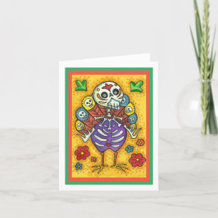 TURKIJE BOTTEN COLORFUL FOLLE THANKSGIVING BIRD SK KAART