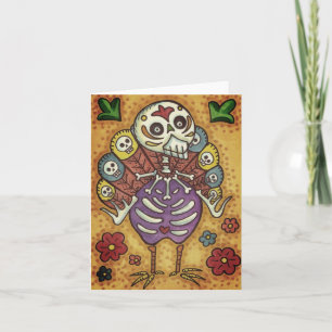 TURKIJE BOTTEN COLORFUL FOLLE THANKSGIVING BIRD SK KAART