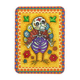 TURKIJE BOTTEN COLORFUL FOLLE THANKSGIVING BIRD SK MAGNEET