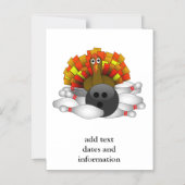 Turkije - Bowling Strike Magnetische Uitnodiging (Voorkant)