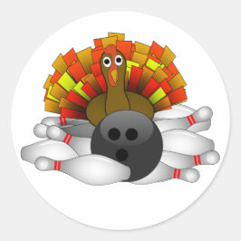 Turkije - Bowling Strike Ronde Sticker