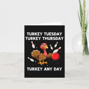 Turkije Bowling Thanksgiving Bowler Strike Spare B Kaart