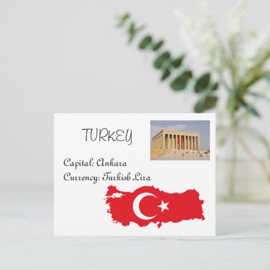 Turkije Briefkaart (Staand voorkant)