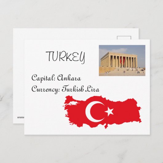 Turkije Briefkaart (Voorkant / Achterkant)