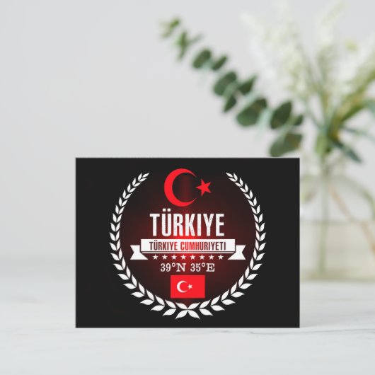 Turkije Briefkaart (Staand voorkant)