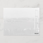 Turkije brug Istanbul Bosphorus Briefkaart (Achterkant)