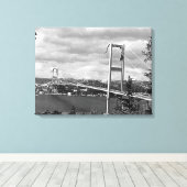  Turkije brug Istanbul Bosphorus Canvas Afdruk (Insitu (Houten vloer))