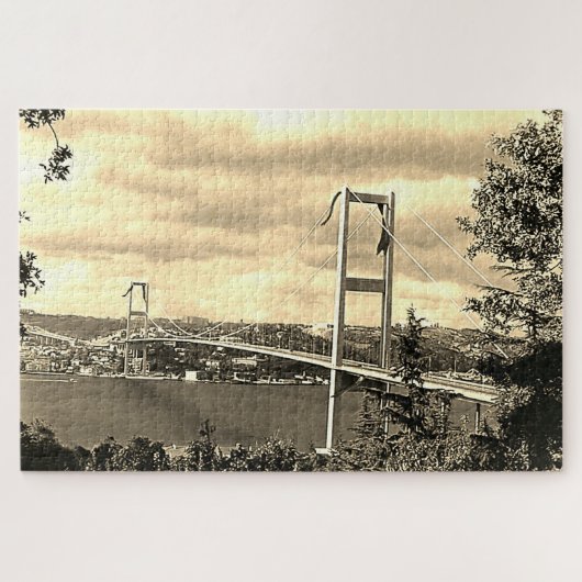  Turkije brug Istanbul Bosphorus Legpuzzel (Horizontaal)
