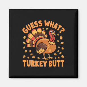 Turkije Butt Thanksgiving Humor Turkije Magneet