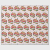 Turkije Club Sandwich Restaurant Diner Sandwiches Cadeaupapier (Vlak)