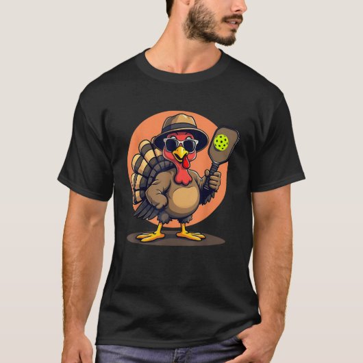 Turkije Cool Pickleball Zwart Kleine Klassieke Fit T-shirt (Voorkant)