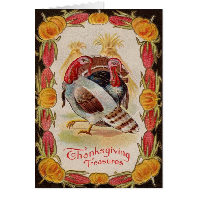 Turkije Corn Shock Stalk Pompoen Indiase maïs (Voorkant)