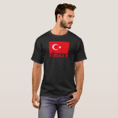 Turkije Country Flag Souvenir Turkije  Raglan T-shirt (Voorkant volledig)