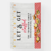 Turkije Dag Dankbaar Familie VriendenGiven Diner Spandoek (Verticaal)