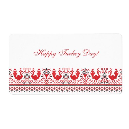 TURKIJE DAG FOLKLORE ETIKET (Voorkant)