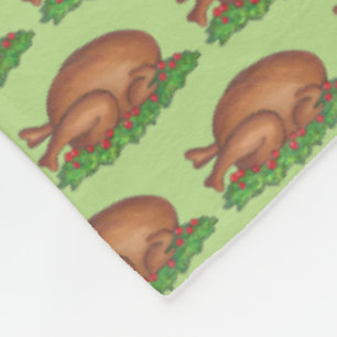 Turkije Dag Happy Thanksgiving Ingentrede van veen Fleece Deken