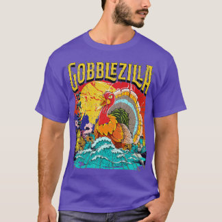 Turkije Dag Thanksgiving Gobblezilla 1 T-shirt