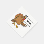 Turkije Dag Thanksgiving Humor Servet (Hoek)