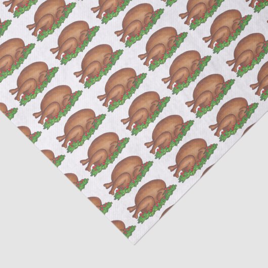 Turkije Dag Thanksgiving Kerstmis Vakantie Voedsel Tissuepapier (Detail)