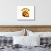 Turkije Dag van de Thanksgiving Oversized T-Shirt Canvas Afdruk (Insitu (Slaapkamer))