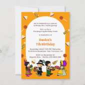 Turkije Dag Verjaardag Bash Uitnodiging voor Kinde (Voorkant)