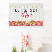 Turkije Dag Vriendsgeven Thanksgiving Diner Spandoek (Insitu)