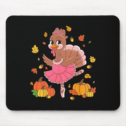 Turkije Dancing Ballet Lover Dancer Thanksgiving F Muismat (Voorkant)