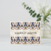 TURKIJE - Dank u Briefkaart (Staand voorkant)