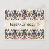 TURKIJE - Dank u Briefkaart (Voorkant)