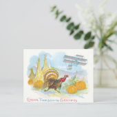 Turkije dat een vliegtuig op een bepaald terrein k briefkaart (Staand voorkant)