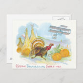 Turkije dat een vliegtuig op een bepaald terrein k briefkaart (Voorkant / Achterkant)