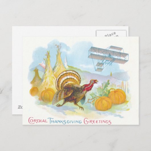 Turkije dat een vliegtuig op een bepaald terrein k briefkaart (Voorkant / Achterkant)