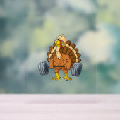Turkije Deadlift Funny Thanksgiving Day Fitness We Acryl Bord (Neutraal)