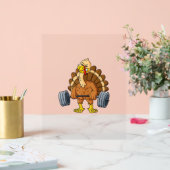 Turkije Deadlift Funny Thanksgiving Day Fitness We Acryl Bord (Huwelijk)