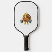 Turkije Deadlift Funny Thanksgiving Day Fitness We Pickleball Paddle (Voorkant)