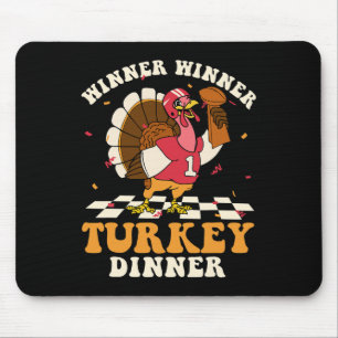 Turkije Diner Football Herfst Herfst Thanksgiving Muismat