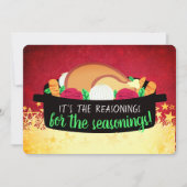 Turkije diner restaurant catering kerstkaart (Voorkant)