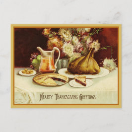 Turkije Diner Thanksgiving Groeten Feestdagenkaart