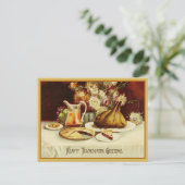  Turkije Diner Thanksgiving Groeten Feestdagenkaart (Staand voorkant)