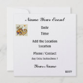 Turkije Diner / Thanksgiving / Kerst Kaart (Achterkant)