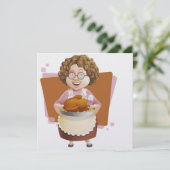 Turkije Diner / Thanksgiving / Kerst Kaart (Staand voorkant)