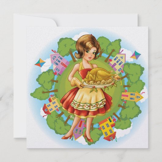 Turkije Diner - Thanksgiving - Kerst - SRF Kaart (Voorkant)