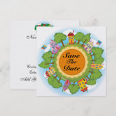 Turkije Diner - Thanksgiving - Kerst - SRF Save The Date (Voorkant / Achterkant)