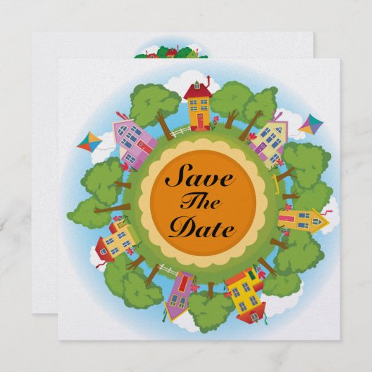 Turkije Diner - Thanksgiving - Kerst - SRF Save The Date (Voorkant / Achterkant)