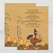 Turkije Diner Tijd Thanksgiving Uitnodiging (Voorkant / Achterkant)