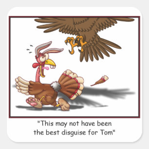 Turkije Disguise Vierkante Sticker